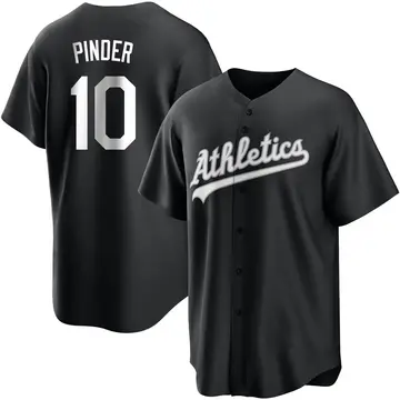 Chad Pinder Youth Oakland Athletics Replica Jersey - Black/White