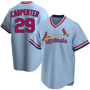 Chris Carpenter Youth St. Louis Cardinals Replica Road Cooperstown Collection Jersey - Light Blue
