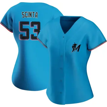 Chris Scinta Women's Miami Marlins Authentic Alternate Jersey - Blue