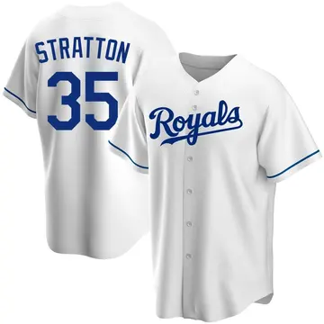 Chris Stratton Youth Kansas City Royals Replica Home Jersey - White