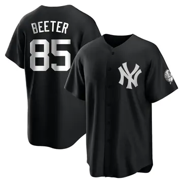 Clayton Beeter Men's New York Yankees Replica Jersey - Black/White
