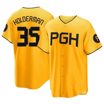 Colin Holderman Youth Pittsburgh Pirates Replica 2023 City Connect Jersey - Gold