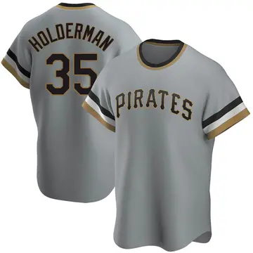 Colin Holderman Youth Pittsburgh Pirates Replica Road Cooperstown Collection Jersey - Gray