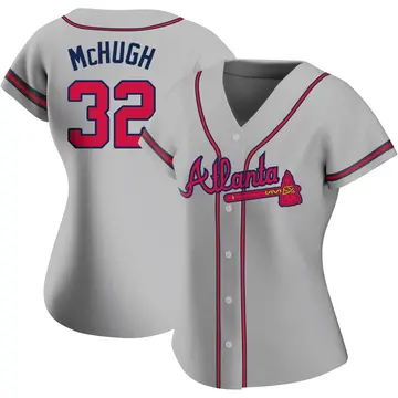 Collin McHugh Women's Atlanta Braves Replica Road Jersey - Gray