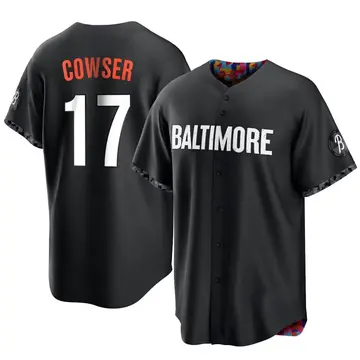 Colton Cowser Men's Baltimore Orioles Replica 2023 City Connect Jersey - Black