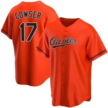 Colton Cowser Men's Baltimore Orioles Replica Alternate Jersey - Orange