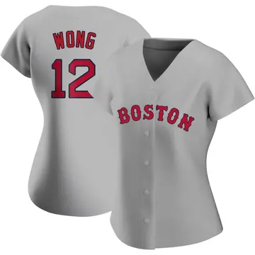 Connor Wong Women's Boston Red Sox Authentic Road Jersey - Gray