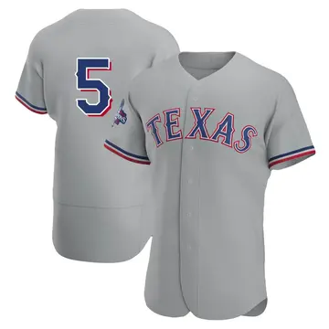 Corey Seager Men's Texas Rangers Authentic Road 2023 World Series Champions Jersey - Gray