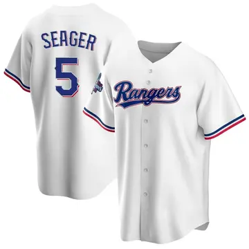Corey Seager Men's Texas Rangers Replica Home 2023 World Series Champions Jersey - White