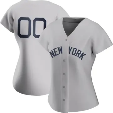 Custom Women's New York Yankees Authentic 2021 Field of Dreams Jersey - Gray