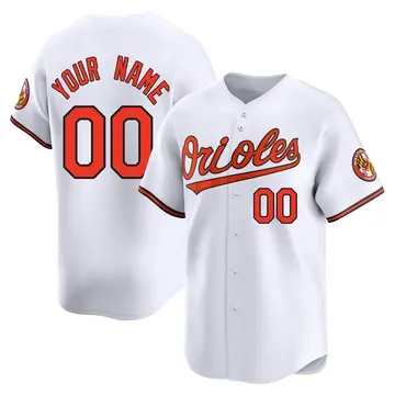 Custom Youth Baltimore Orioles Limited Home Jersey - White