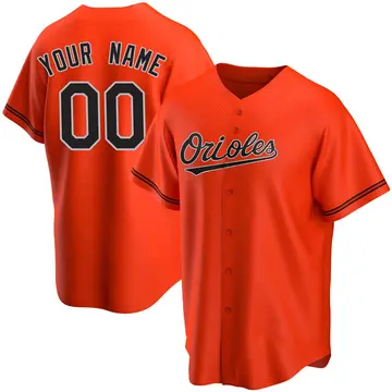 Custom Youth Baltimore Orioles Replica Alternate Jersey - Orange