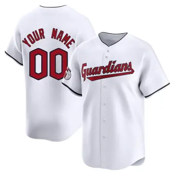 Custom Youth Cleveland Guardians Limited Home Jersey - White