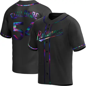 Danny Coulombe Youth Baltimore Orioles Replica Alternate Jersey - Black Holographic