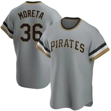 Dauri Moreta Youth Pittsburgh Pirates Replica Road Cooperstown Collection Jersey - Gray
