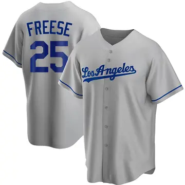David Freese Youth Los Angeles Dodgers Replica Road Jersey - Gray