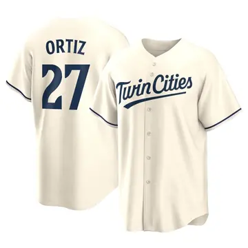 David Ortiz Men's Minnesota Twins Replica Alternate Jersey - Cream