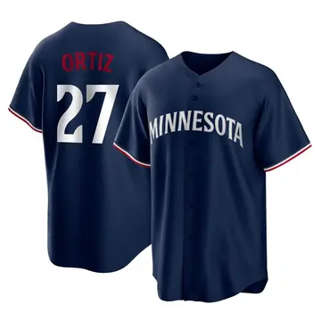 David Ortiz Men's Minnesota Twins Replica Alternate Jersey - Navy