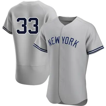 David Wells Men's New York Yankees Authentic Road Jersey - Gray