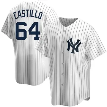 Diego Castillo Youth New York Yankees Replica Home Jersey - White