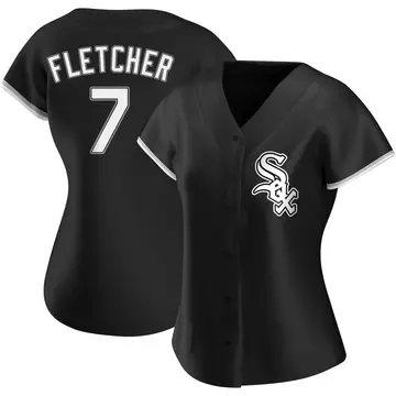 Dominic Fletcher Women's Chicago White Sox Authentic Alternate Jersey - Black