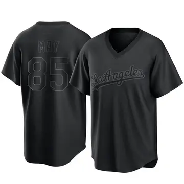 Dustin May Men's Los Angeles Dodgers Replica Pitch Fashion Jersey - Black