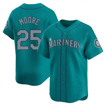 Dylan Moore Youth Seattle Mariners Limited Alternate Jersey - Aqua