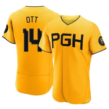 Ed Ott Men's Pittsburgh Pirates Authentic 2023 City Connect Jersey - Gold