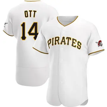 Ed Ott Men's Pittsburgh Pirates Authentic Home Jersey - White