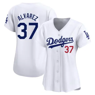 Eddy Alvarez Women's Los Angeles Dodgers Limited Home Jersey - White