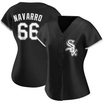 Edgar Navarro Women's Chicago White Sox Replica Alternate Jersey - Black