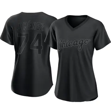 Eloy Jimenez Women's Chicago White Sox Authentic Pitch Fashion Jersey - Black