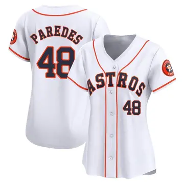 Enoli Paredes Women's Houston Astros Limited Home Jersey - White