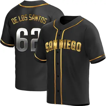 Enyel De Los Santos Men's San Diego Padres Replica Alternate Jersey - Black Golden