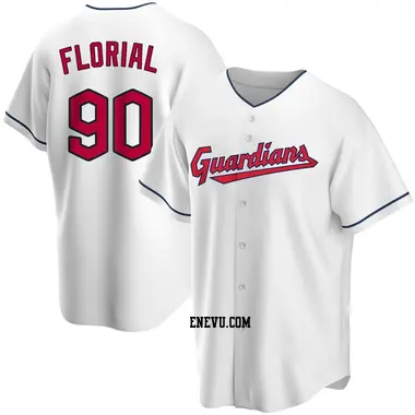 Estevan Florial Youth Cleveland Guardians Replica Home Jersey - White