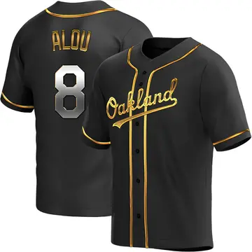 Felipe Alou Youth Oakland Athletics Replica Alternate Jersey - Black Golden
