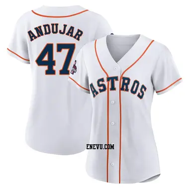 Forrest Whitley Women's Houston Astros Authentic 2022 World Series Champions Home Jersey - White
