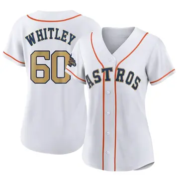 Forrest Whitley Women's Houston Astros Replica White 2023 Collection Jersey - Gold