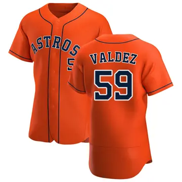 Framber Valdez Men's Houston Astros Authentic Alternate Jersey - Orange