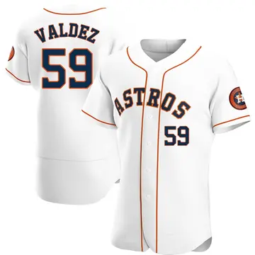 Framber Valdez Men's Houston Astros Authentic Home Jersey - White