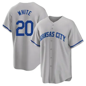 Frank White Youth Kansas City Royals Replica 2022 Road Jersey - Gray