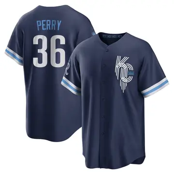 Gaylord Perry Youth Kansas City Royals Replica 2022 City Connect Jersey - Navy