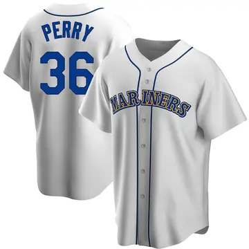 Gaylord Perry Youth Seattle Mariners Replica Home Cooperstown Collection Jersey - White