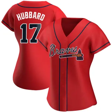 Glenn Hubbard Women's Atlanta Braves Authentic Alternate Jersey - Red
