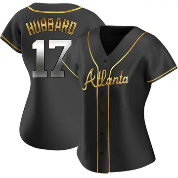 Glenn Hubbard Women's Atlanta Braves Replica Alternate Jersey - Black Golden
