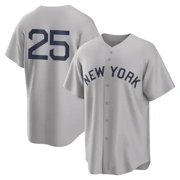 Gleyber Torres Men's New York Yankees Replica 2021 Field of Dreams Jersey - Gray