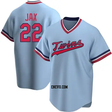 Griffin Jax Youth Minnesota Twins Replica Road Cooperstown Collection Jersey - Light Blue