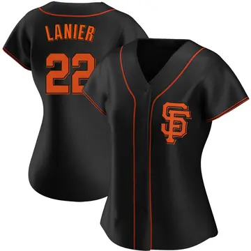 Hal Lanier Women's San Francisco Giants Replica Alternate Jersey - Black