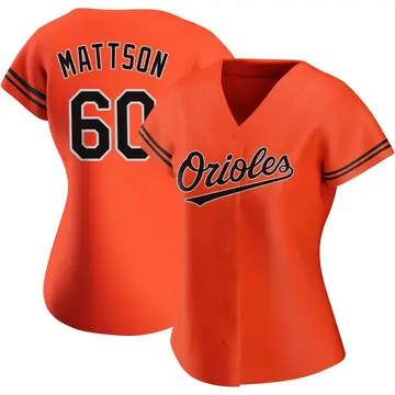 Isaac Mattson Women's Baltimore Orioles Authentic Alternate Jersey - Orange