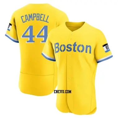 Isaiah Campbell Men's Boston Red Sox Authentic Blue 2021 City Connect Jersey - Gold/Light